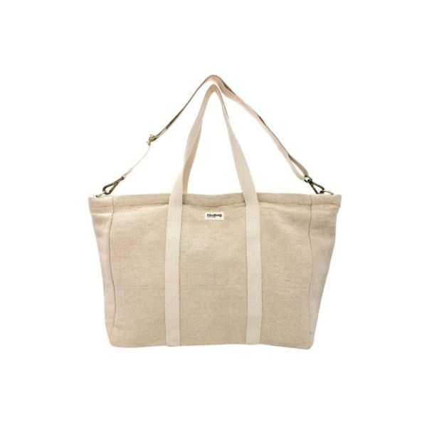 JUTE JEAN WEEKEND BAG