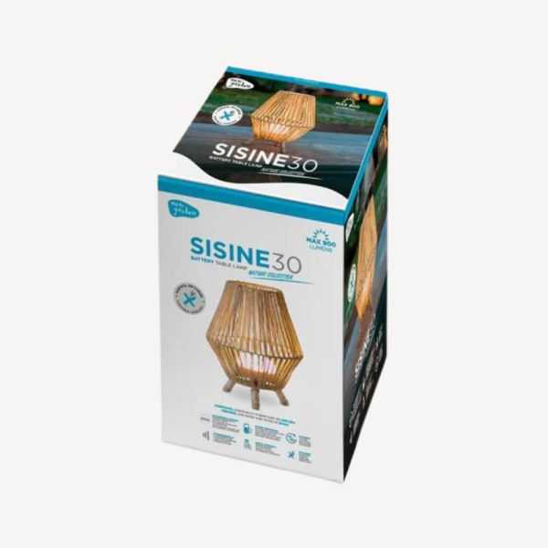 LAMPE A POSER SISINE 30 RECHARGEABLE FIBRES NATURELLES 