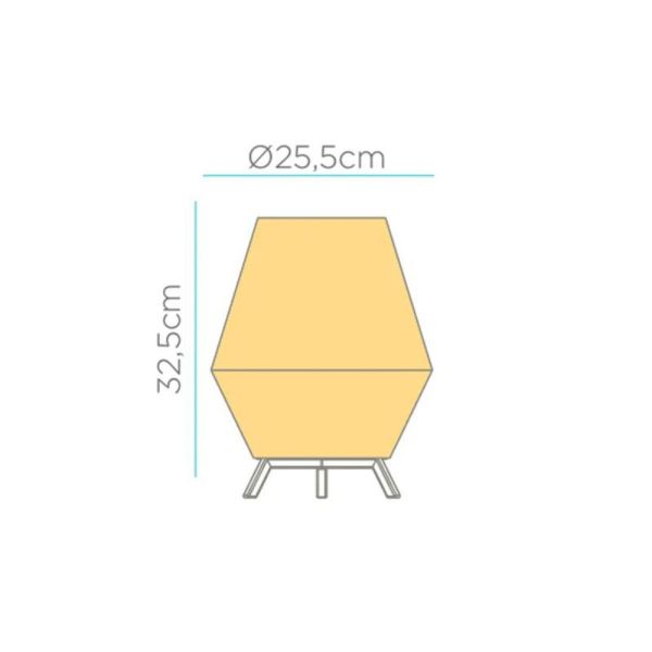 LAMPE A POSER SISINE 30 RECHARGEABLE FIBRES NATURELLES 