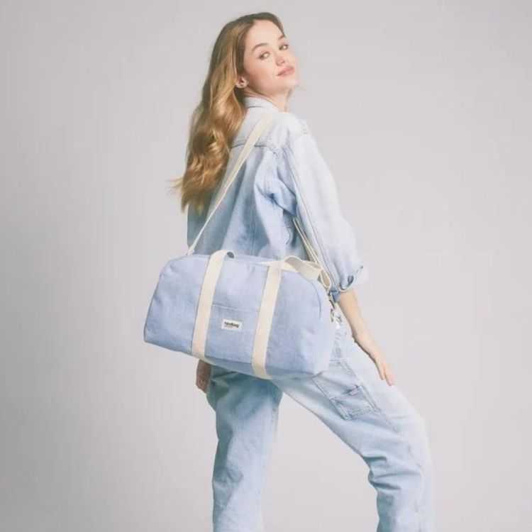 SAC BOWLING CHARLIE DENIM BLEU