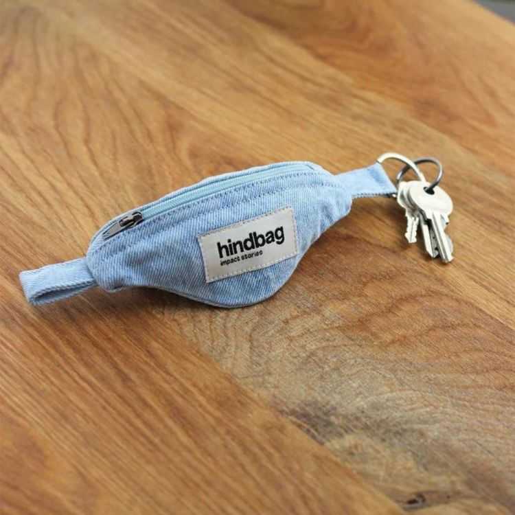 BANANA KEYCHAIN COME BLUE DENIM