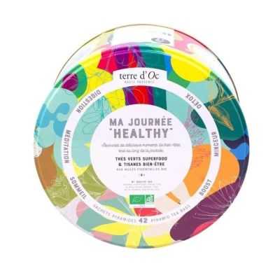 COFFRET MA JOURNEE “HEALTHY” 42 SACHETS THES VERTS & TISANES