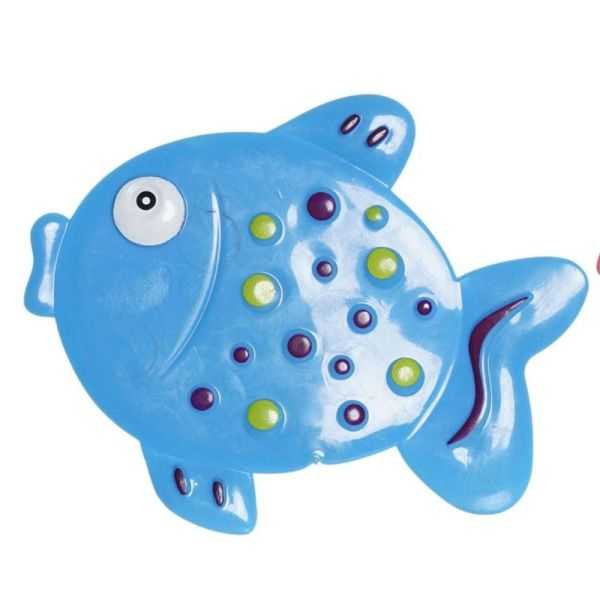 CONJUNTO DE TAPETE DE BANHO PEIXE 13 X 1 X 10,5 PVC X2
