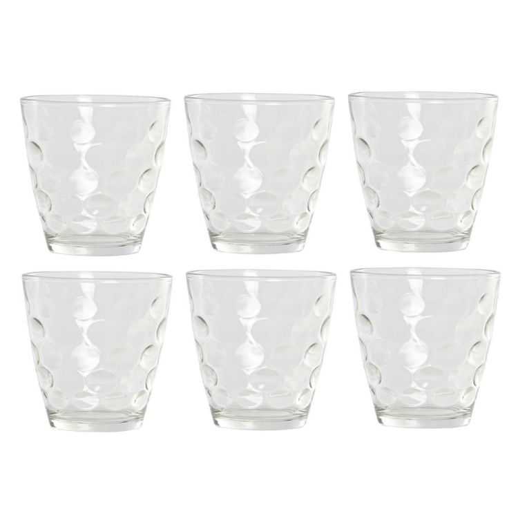 GLASS SET 6 GLASS 9 X 9 X 10.5CM 400 ML TRANSPARENT