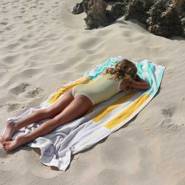 2 IN 1 BEACH TOWEL WITH RIO SUN MULTI TOTE BAG