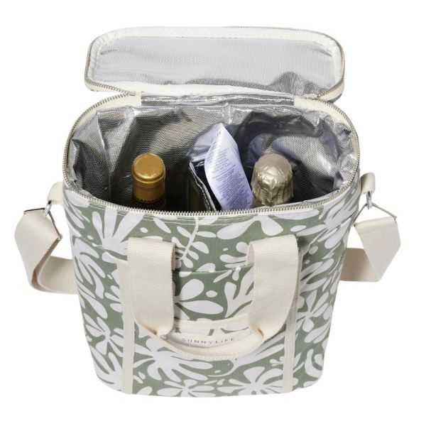 SAC ISOTHERME POUR BOISSONS EN TOILE OLIVE