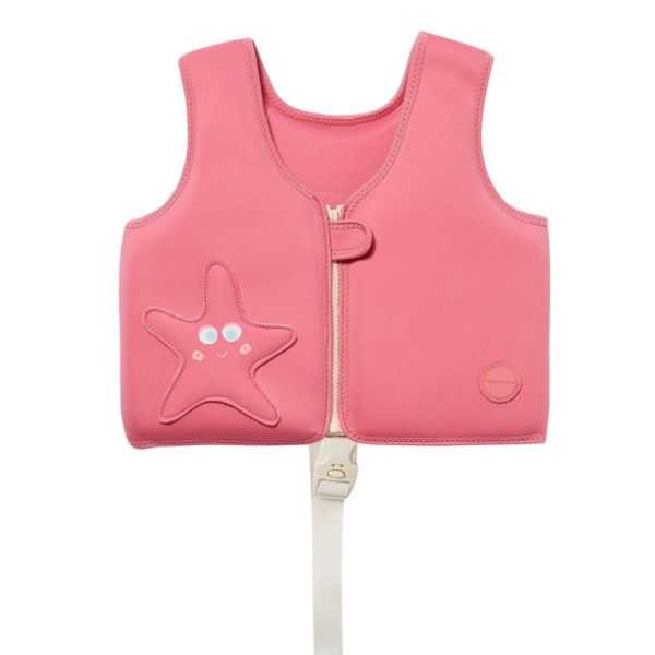 GILET DE SAUVETAGE1-2 ANS ETOILE ROSE