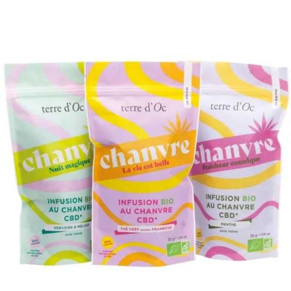 INFUSION CHANVRE & THE VERT FRAMBOISE BIO LA VIE EST BELLE