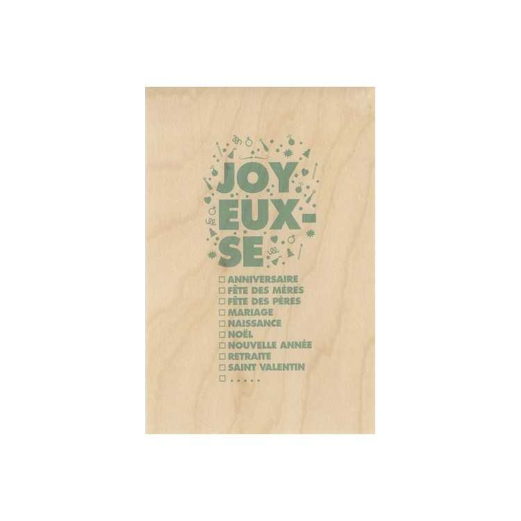 3TY JOY GREEN GREETING CARD