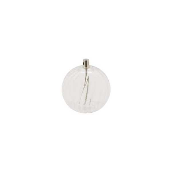 1102 XL OIL LAMP RIBBED SPHERE
