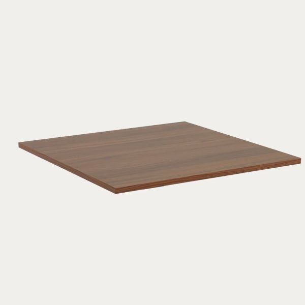 TABLE ESILDA MELAMINE FINTION NOYER AVEC PIED EN METAL NOIR