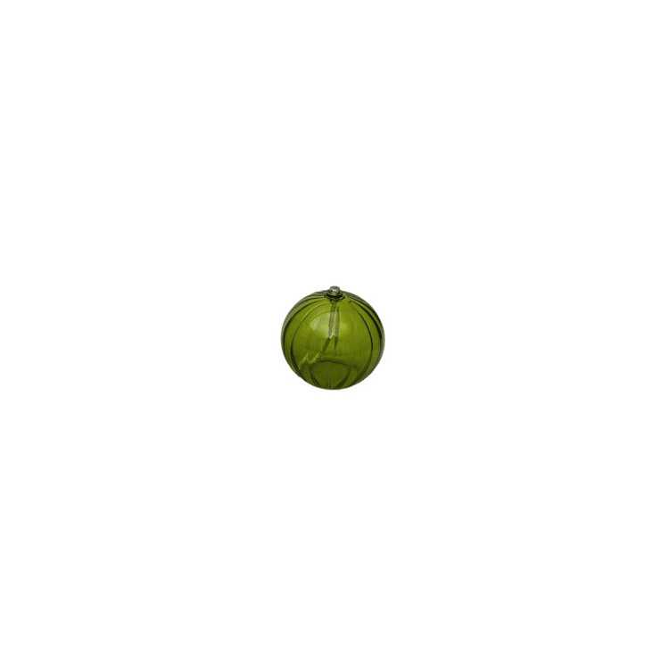 RIBBED SPHERE OIL LAMP 5369 S OLIVE