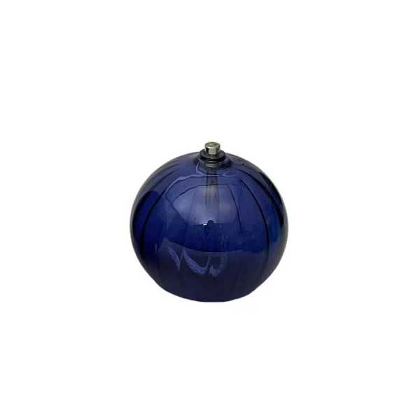 5371 S MAJORELLE RIBBED SPHERE OIL LAMP