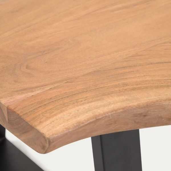 TABLE BASSE ALAIA EN BOIS MASSIF D ACACIA FINITION NATURELLE 115 X 65