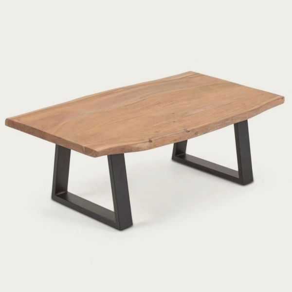 TABLE BASSE ALAIA EN BOIS MASSIF D ACACIA FINITION NATURELLE 115 X 65