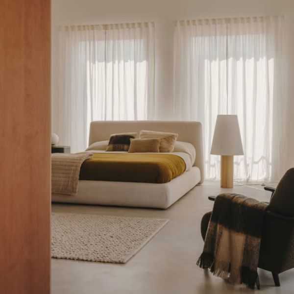 CAPA CAMA REMOVÍVEL MARTINA BOUCLETTE ECRU 180 X 200 CM