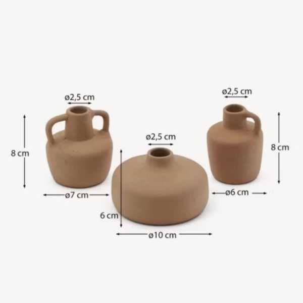 SET DE VASES SOFRA EN TERRE CUITEX 3