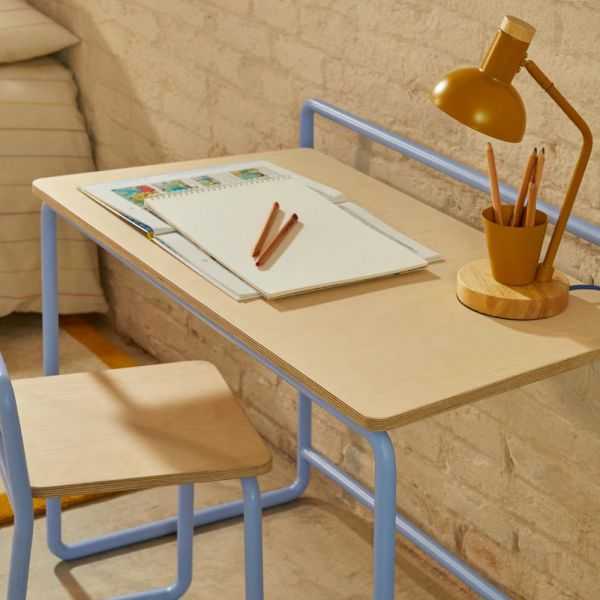 LAMPE DE BUREAU KATIA EN BOIS ET METAL