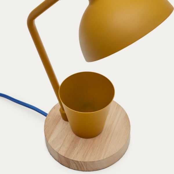 LAMPE DE BUREAU KATIA EN BOIS ET METAL