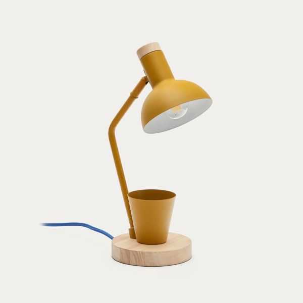 LAMPE DE BUREAU KATIA EN BOIS ET METAL