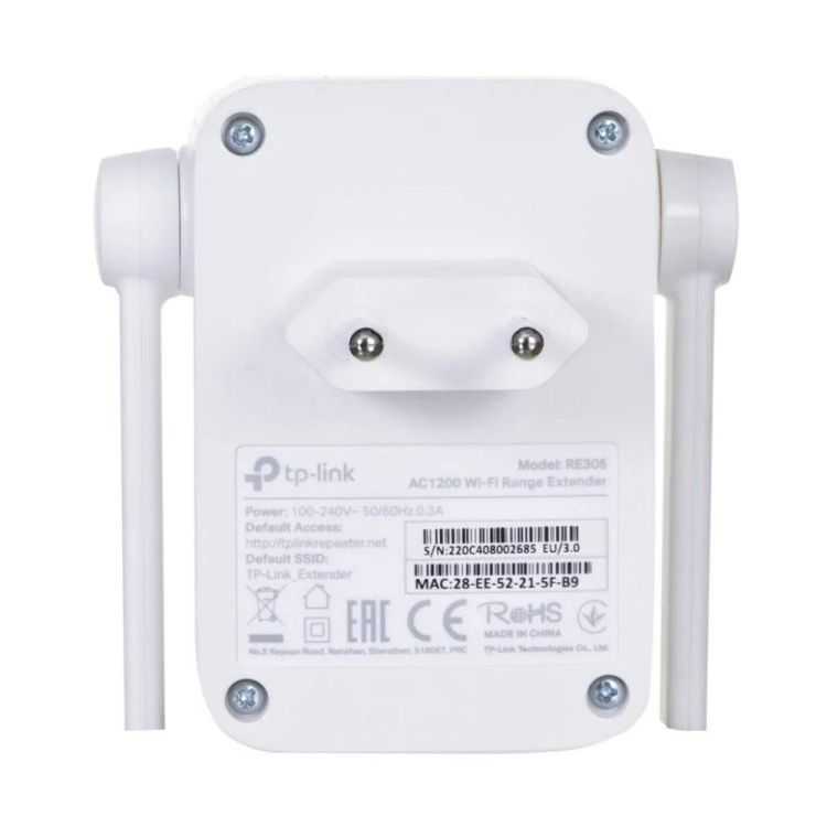REPETIDOR WIFI RE305 AC1200 BRANCO