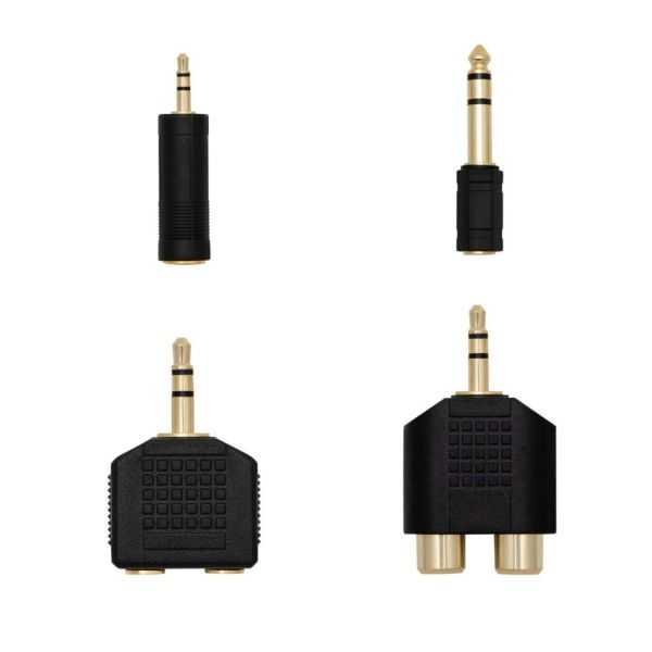 KIT ADAPTATEURS AUDIO JACK 3.5 MM ET 6.35 MM