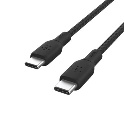 CABLE RENFORCE USB-C VERS USB-C 2M NOIR 2