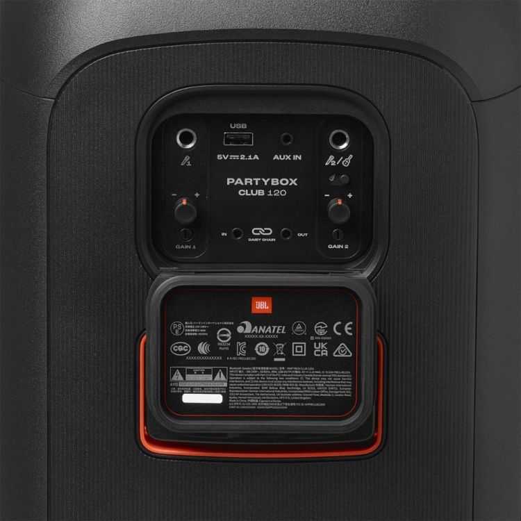 ENCEINTE PORTABLE PARTYBOX CLUB 120 NOIR