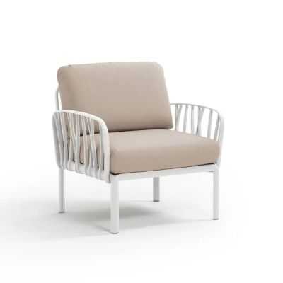FAUTEUIL DE JARDIN KOMODO BLANC BEIGE
