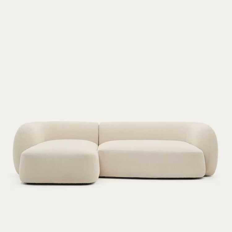 CANAPE 3PL MARTINAANGLE GAUCHE 287 CM CHENILLE ECRU 