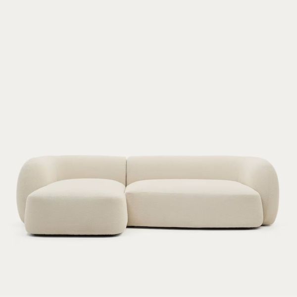 MARTINA 3-SLIDE LEFT CORNER SOFA 287 CM CHENILLE ECRU