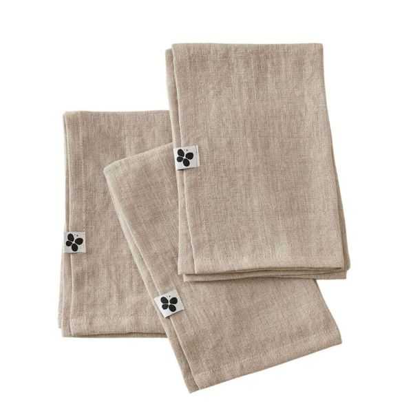 LOT 3 ESSUIE-VAISSELLE SOLINE 40 X 40 CM LIN LAVE SABLE