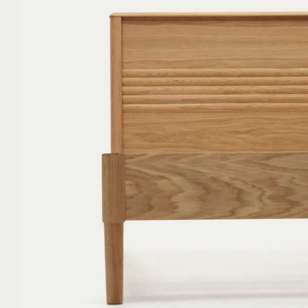 LENON BED 160 X 200 CM IN OAK VENEER WOOD