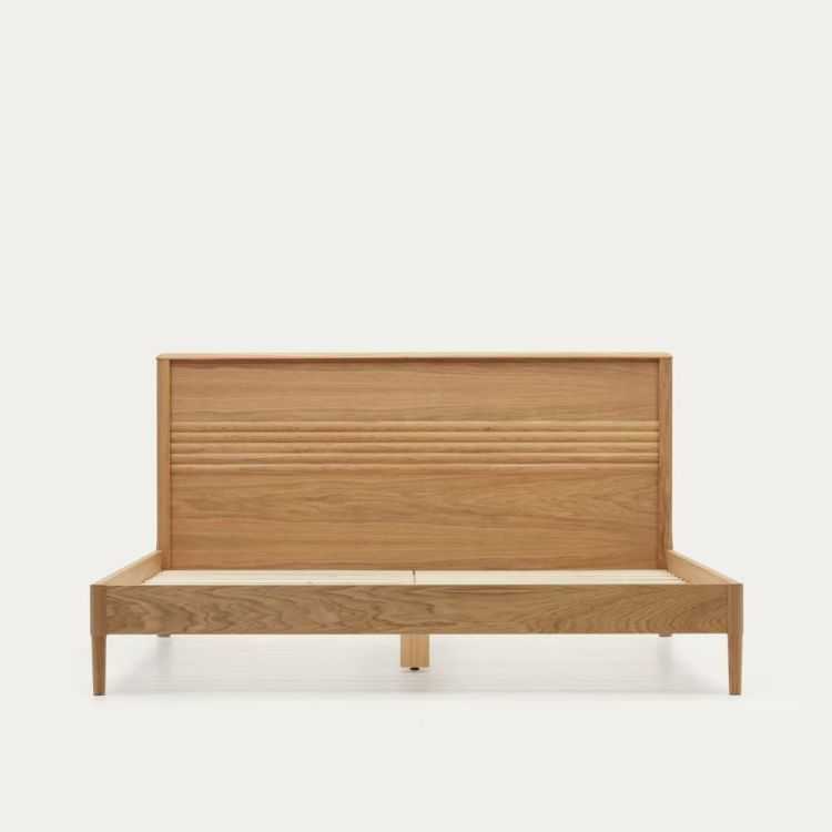 LENON BED 160 X 200 CM IN OAK VENEER WOOD