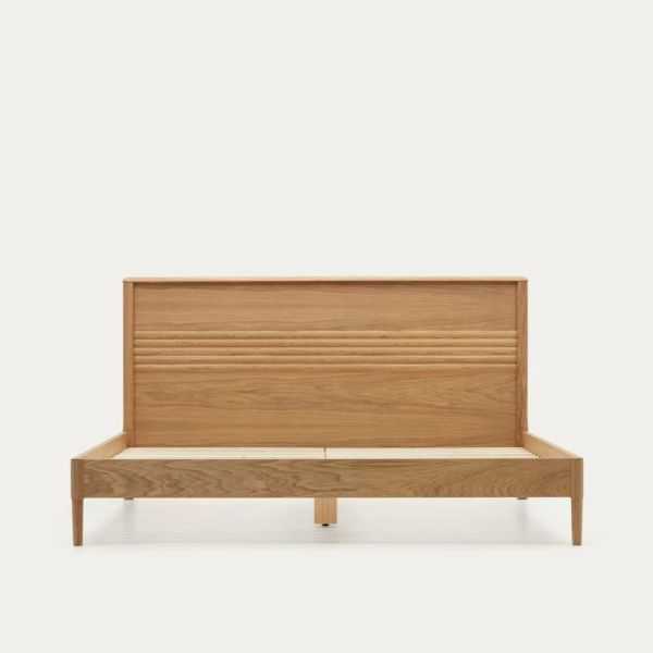 LENON BED 160 X 200 CM IN OAK VENEER WOOD