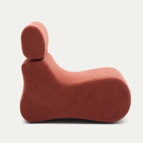 FAUTEUIL CLUB BOUCLETTE TERRACOTTA