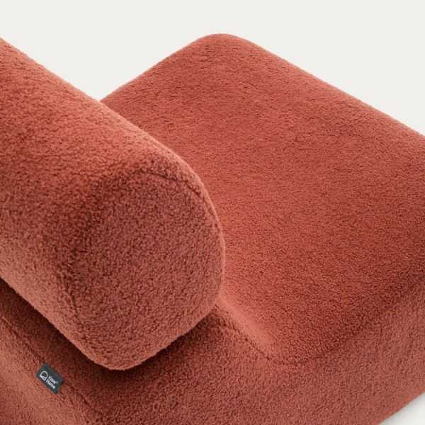 FAUTEUIL CLUB BOUCLETTE TERRACOTTA