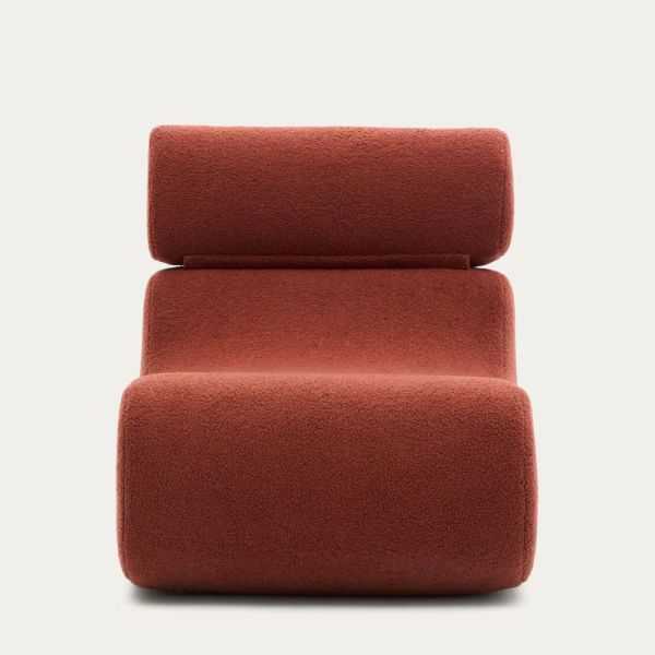 FAUTEUIL CLUB BOUCLETTE TERRACOTTA
