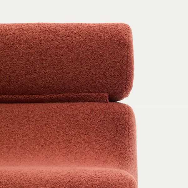 FAUTEUIL CLUB BOUCLETTE TERRACOTTA