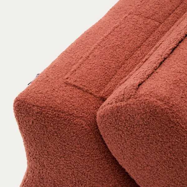 FAUTEUIL CLUB BOUCLETTE TERRACOTTA