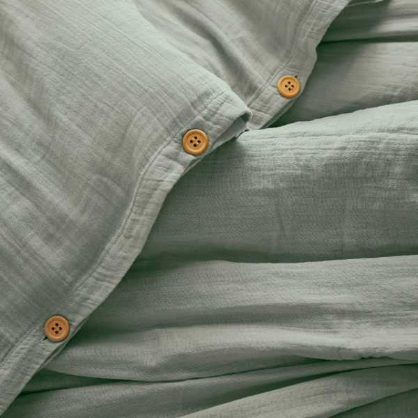 HOUSSE DE COUETTE 240 X 220 CM GAIA GAZE DE COTON