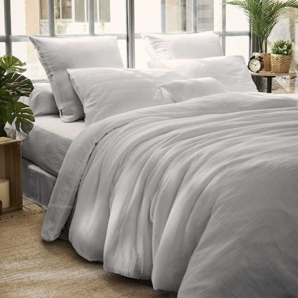 HOUSSE DE COUETTE 240 X 220 CM GAIA GAZE DE COTON