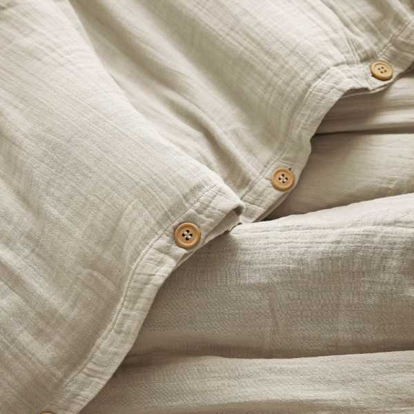 HOUSSE DE COUETTE 240 X 220 CM GAIA GAZE DE COTON