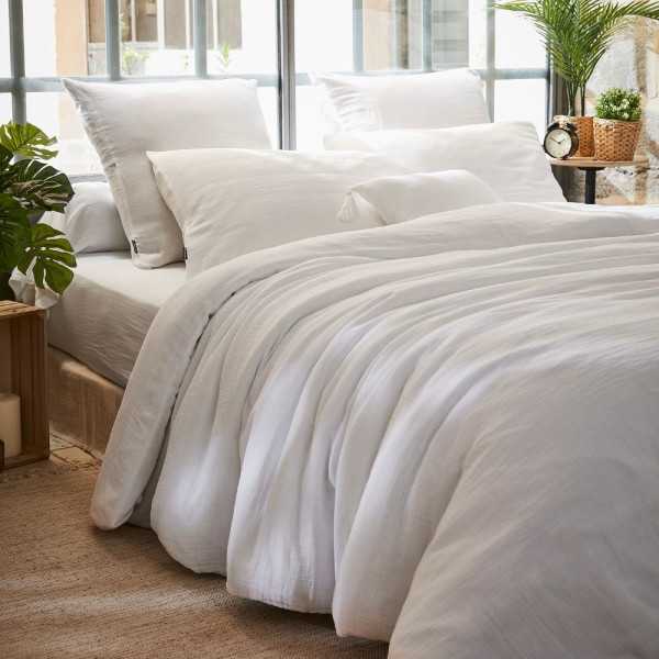 HOUSSE DE COUETTE 240 X 220 CM GAIA GAZE DE COTON