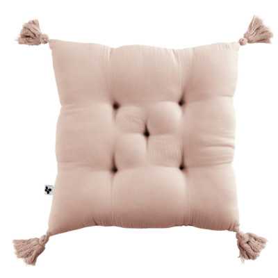 ALMOFADA GAIA CAPITONNE 5 PONTOS COM POMPONS 40 X 40 CM 2