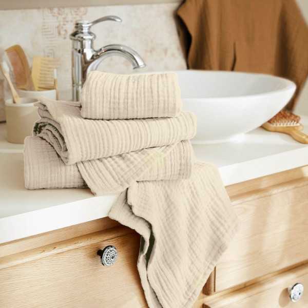 GUEST TOWEL GAIA 30 X 50 CM PLAIN COTTON