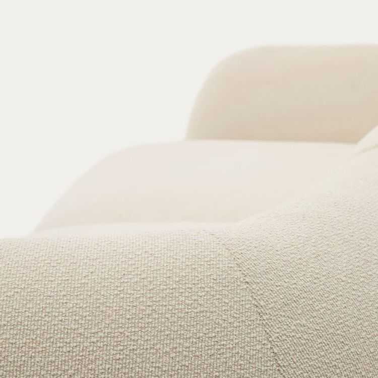 CANAPE 3PLMARTINAANGLE DROIT287 CM CHENILLE ECRU