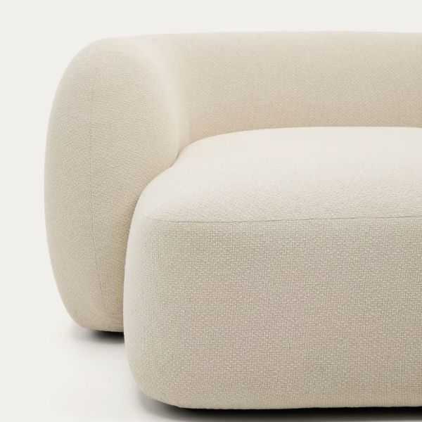 CANAPE 3PLMARTINAANGLE DROIT287 CM CHENILLE ECRU