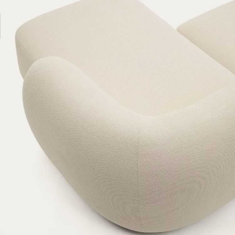 CANAPE 3PLMARTINAANGLE DROIT287 CM CHENILLE ECRU