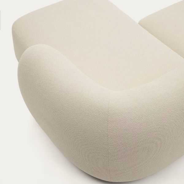 CANAPE 3PLMARTINAANGLE DROIT287 CM CHENILLE ECRU